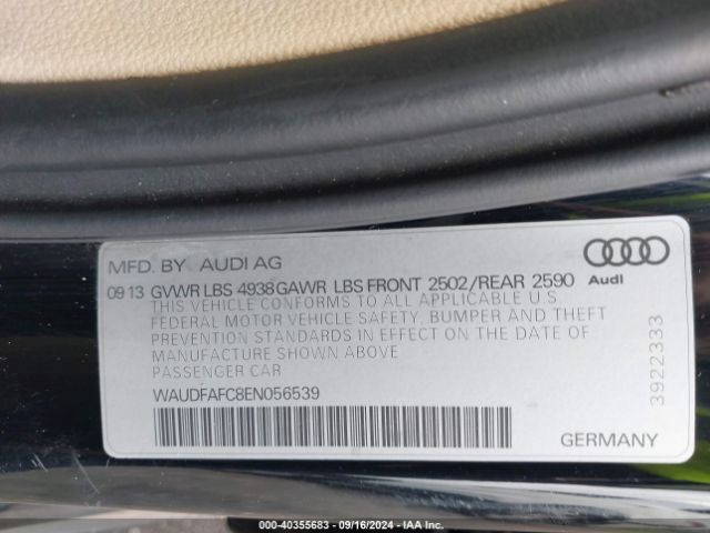 WAUDFAFC8EN056539 Audi A6 2.0t Premium