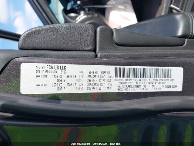 1C4RJFBG5JC203547 Jeep Grand Cherokee Limited 4x4
