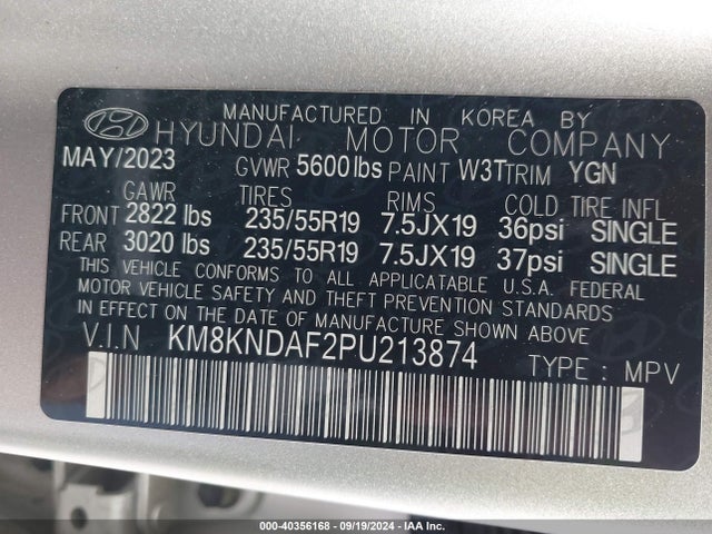 Hyundai Ioniq 5 Sel 2023 KM8KNDAF2PU213874 Image 9