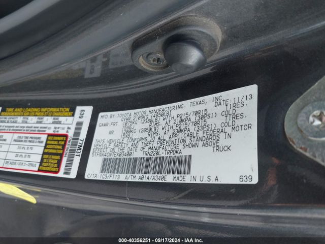 5TFNX4CN7EX034001 Toyota Tacoma