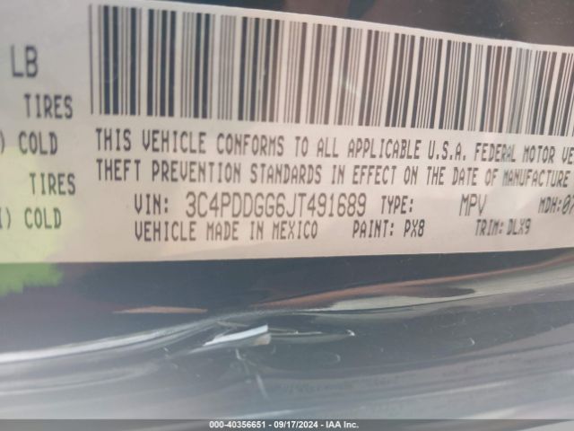 3C4PDDGG6JT491689 Dodge Journey Crossroad Awd