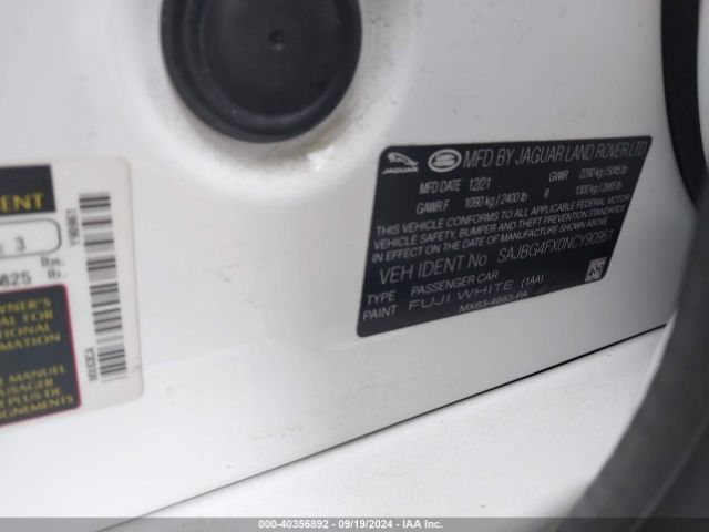 2022 JAGUAR XF SAJBG4FX0NCY90961 Photo 8