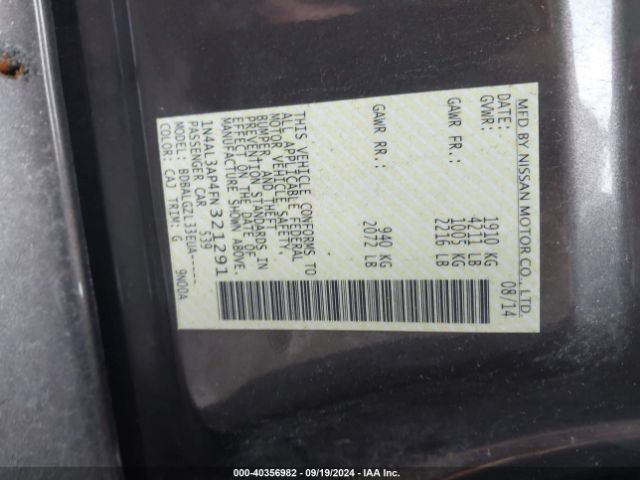 1N4AL3AP4FN321291 Nissan Altima