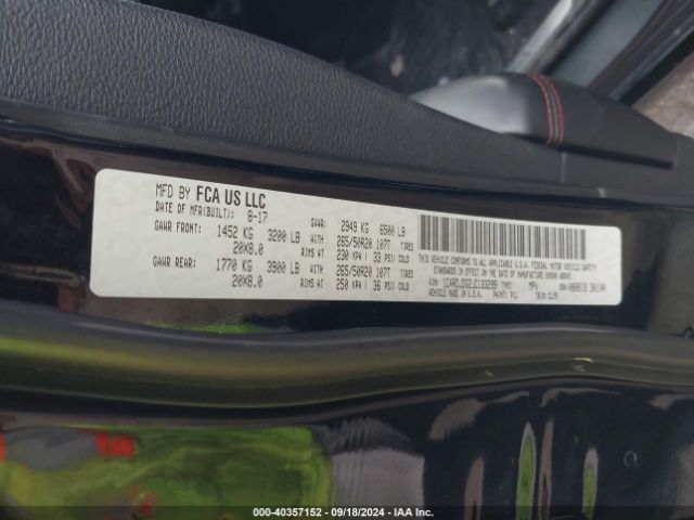 1C4RDJDG2JC133299 Dodge Durango Gt Awd
