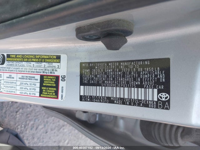 Toyota Corolla Le Plus 2014 5YFBURHE3EP031175 Image 9
