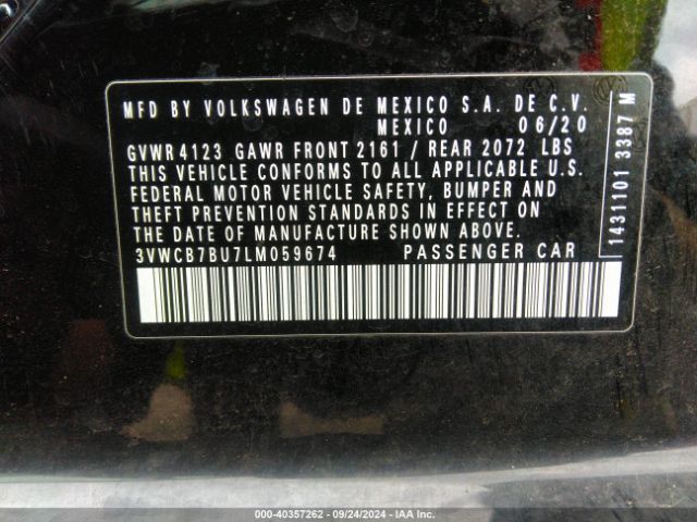 3VWCB7BU7LM059674 Volkswagen Jetta 1.4t R-line/1.4t S/1.4t Se