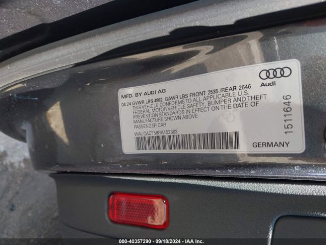 WAUDACF58RA102363 Audi A5 Sportback Premium 45 Tfsi S Line Quattro S Tronic
