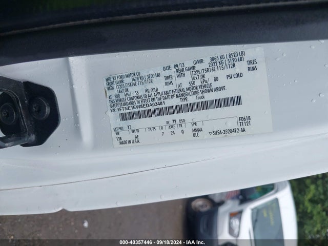 Ford E-150 Commercial 2014 1FTNE1EW8EDA03481 Image 9