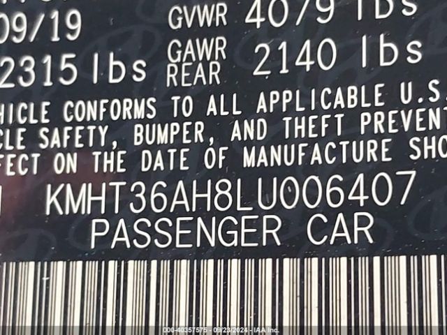 KMHT36AH8LU006407 Hyundai VELOSTER N