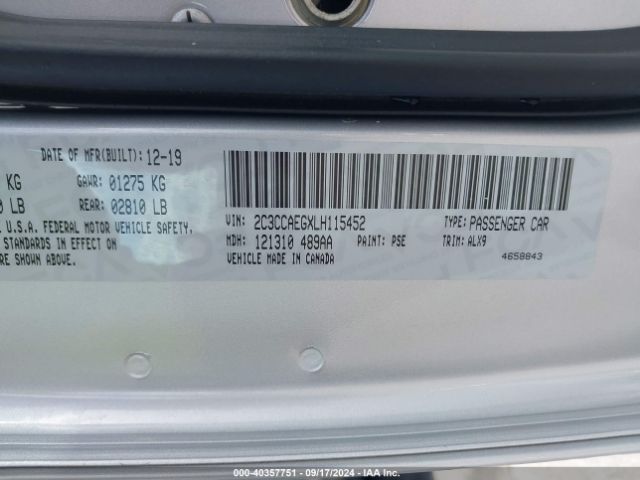2C3CCAEGXLH115452 Chrysler 300 Limited