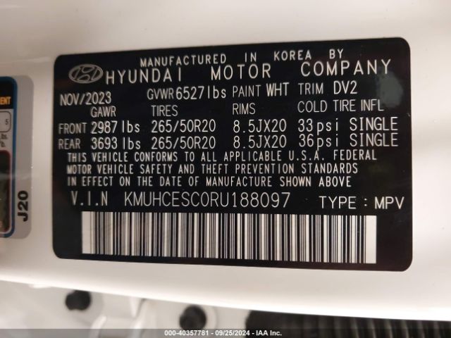 KMUHCESC0RU188097 Genesis Gv80 3.5t Awd