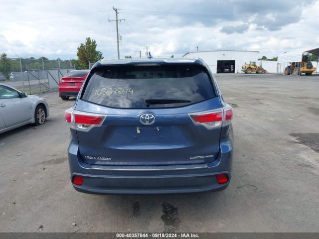 5TDDKRFH2GS248822 Toyota Highlander Limited V6