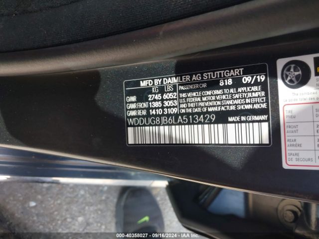 WDDUG8JB6LA513429 Mercedes-Benz Amg S 63 4matic