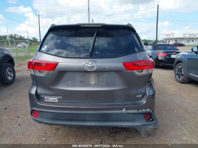 5TDZZRFH8KS361801 Toyota Highlander Le Plus