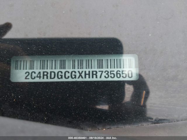 2C4RDGCGXHR735650 Dodge Grand Caravan Sxt