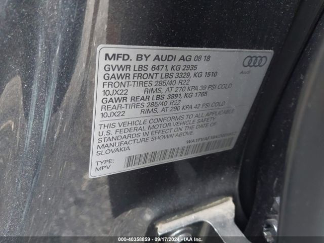 WA1FVAF18KD005812 Audi Q8 55 Premium