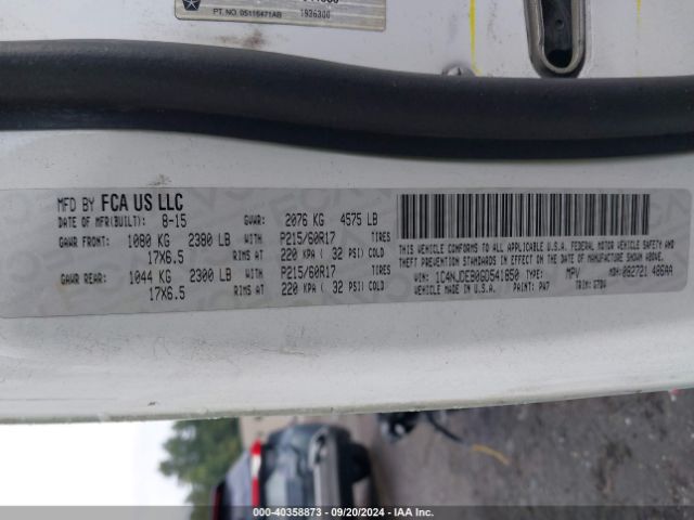 1C4NJDEB0GD541850 Jeep Compass Latitude