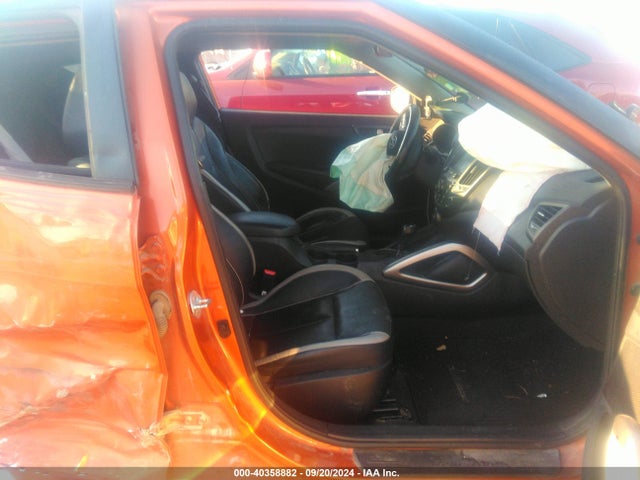 Hyundai Veloster Turbo W/black 2014 KMHTC6AE7EU184639 Image 5