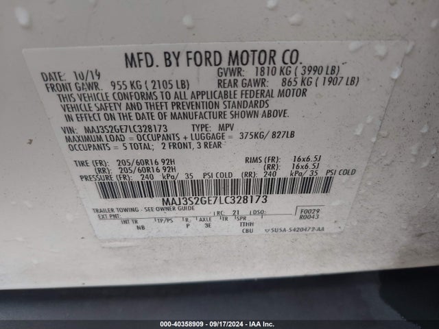 Ford Ecosport Se 2020 MAJ3S2GE7LC328173 Image 9