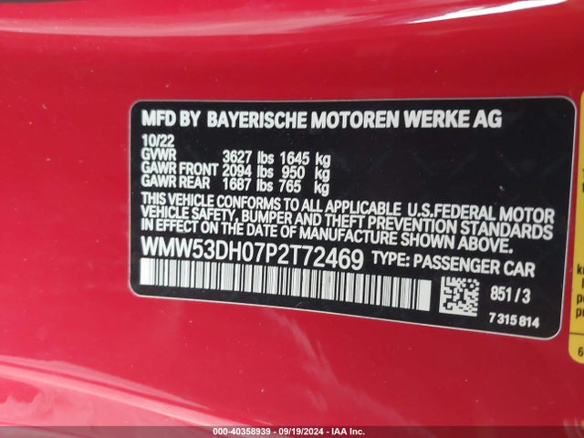 2023 MINI HARDTOP WMW53DH07P2T72469 Photo 8