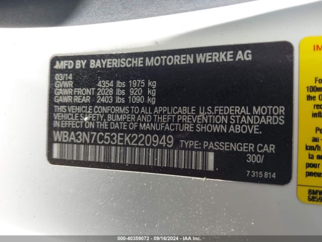 WBA3N7C53EK220949 BMW 428i
