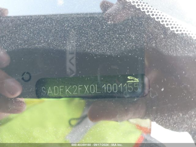 SADFK2FX0L1001155 Jaguar E-pace P250 Awd Automatic