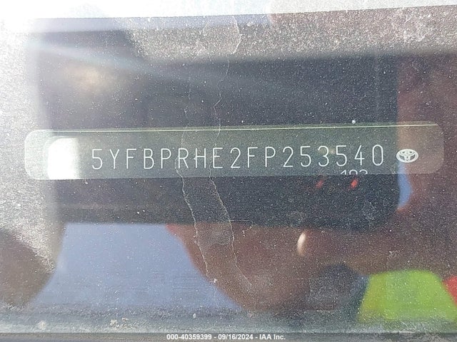 Toyota Corolla Le Eco 2015 5YFBPRHE2FP253540 Image 9