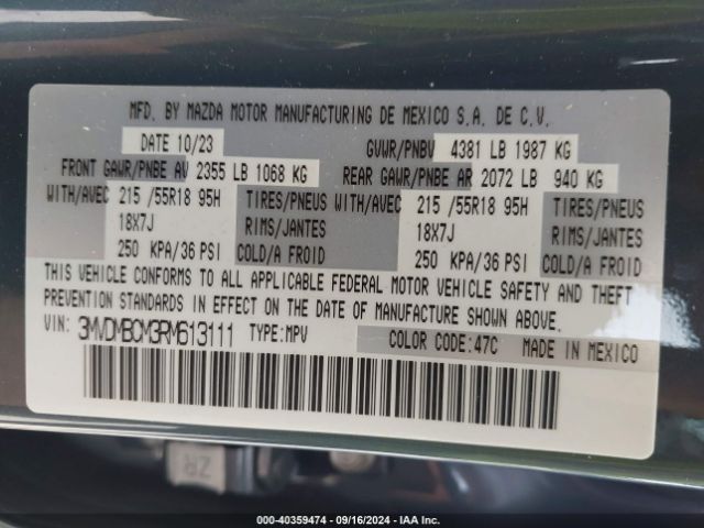 3MVDMBCM3RM613111 Mazda Cx-30 2.5 S Carbon Edition