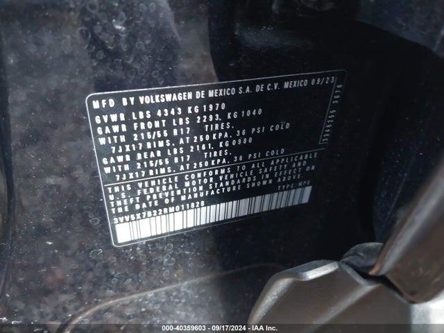 3VV5X7B22RM011828 Volkswagen Taos 1.5t S