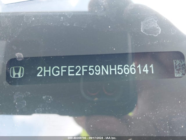 Honda Civic Sport 2022 2HGFE2F59NH566141 Image 9