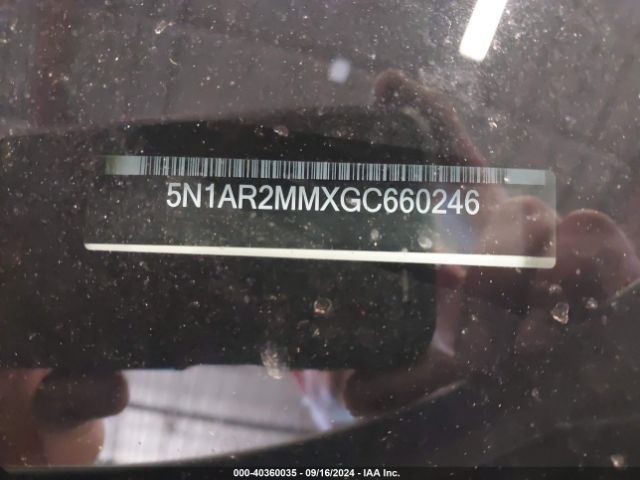 5N1AR2MMXGC660246 Nissan Pathfinder Platinum