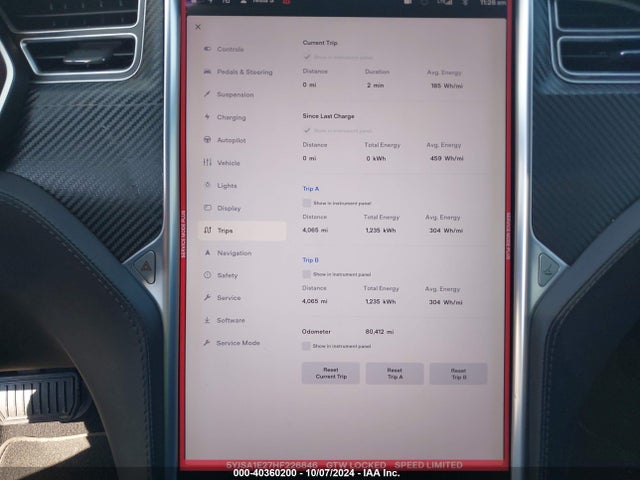 Tesla Model S 100d/60d/75d/90d/p100d 2017 5YJSA1E27HF226846 Image 15