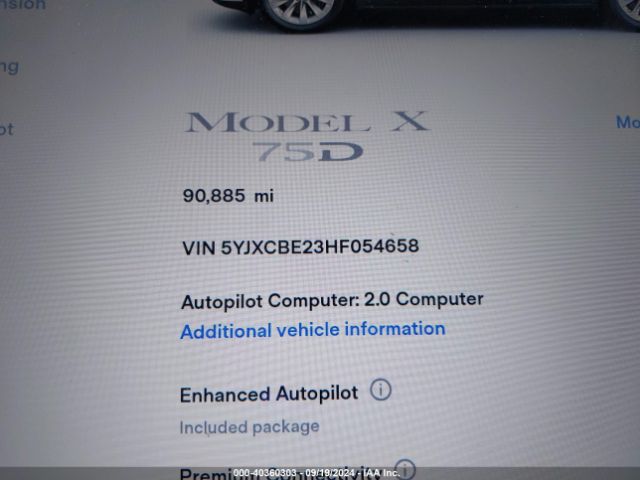 5YJXCBE23HF054658 Tesla Model X 100d/75d/90d