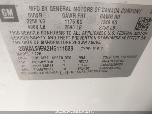 2GKALMEK2H6111539 GMC Terrain Sle-1