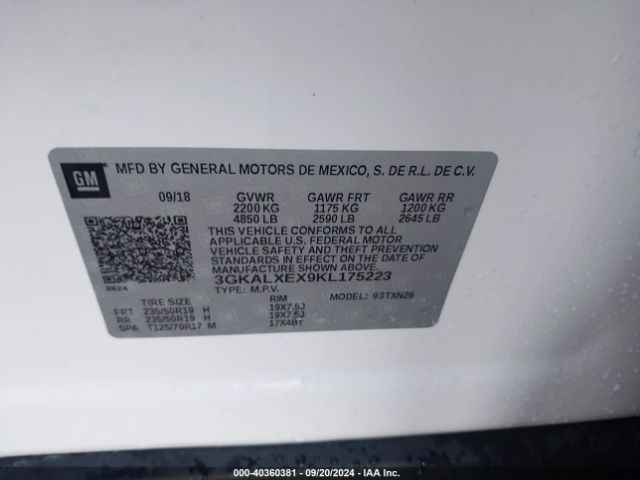 3GKALXEX9KL175223 GMC Terrain Denali