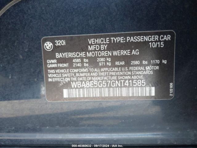 WBA8E5G57GNT41585 BMW 320i Xdrive