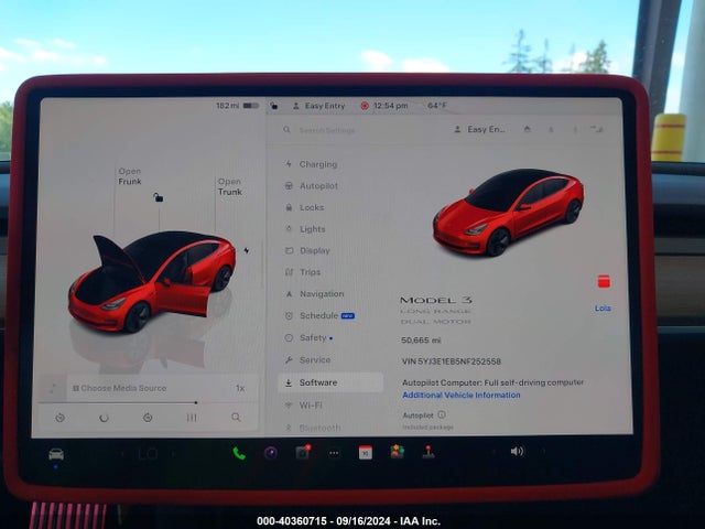 2022 TESLA MODEL 3 5YJ3E1EB5NF252558 Photo 6