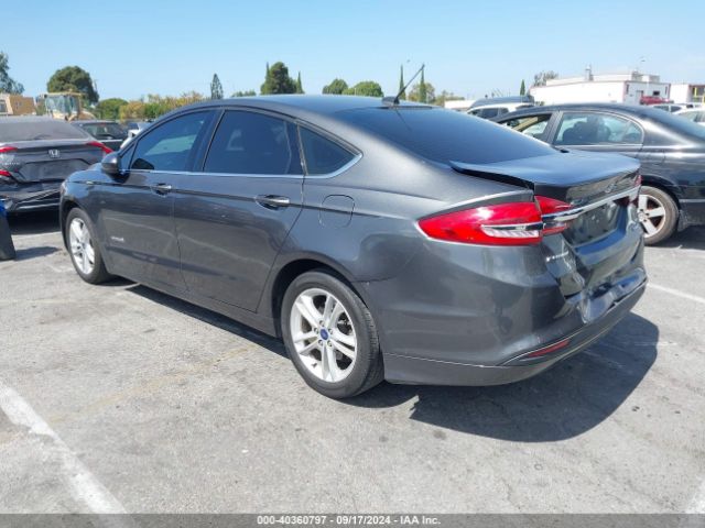 3FA6P0LU4JR261594 Ford Fusion Hybrid Se