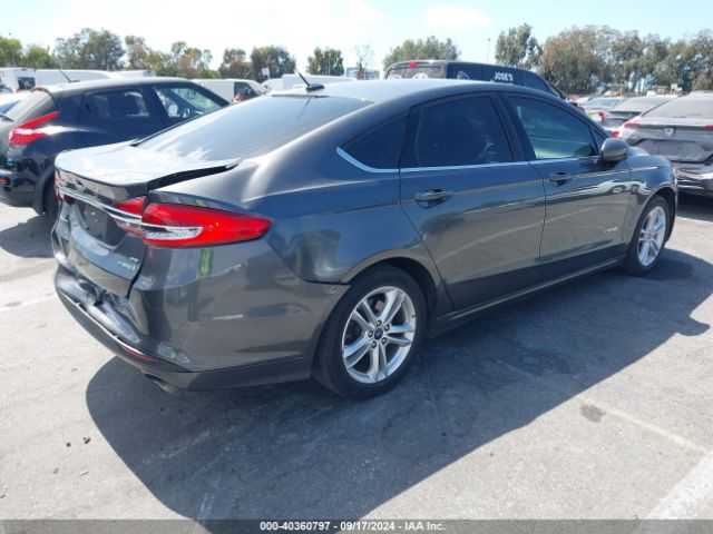 3FA6P0LU4JR261594 Ford Fusion Hybrid Se