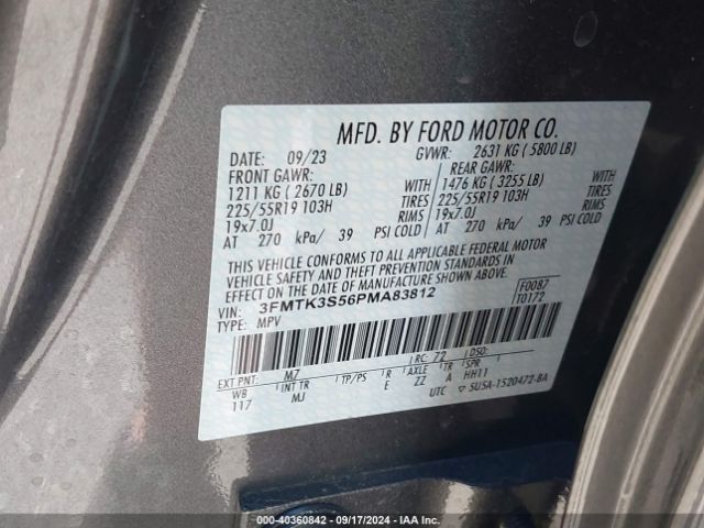 3FMTK3S56PMA83812 Ford Mustang Mach-e Premium