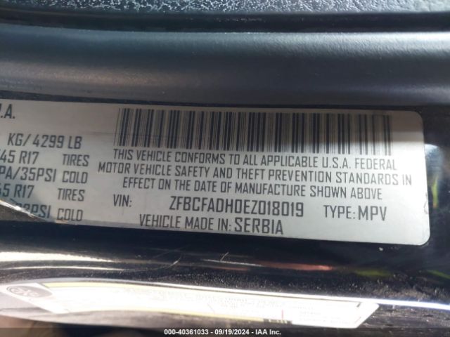 ZFBCFADH0EZ018019 Fiat 500L TREKKING