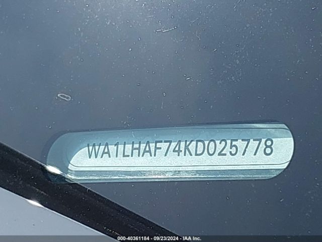 WA1LHAF74KD025778 Audi Q7 45 Premium/45 Se Premium