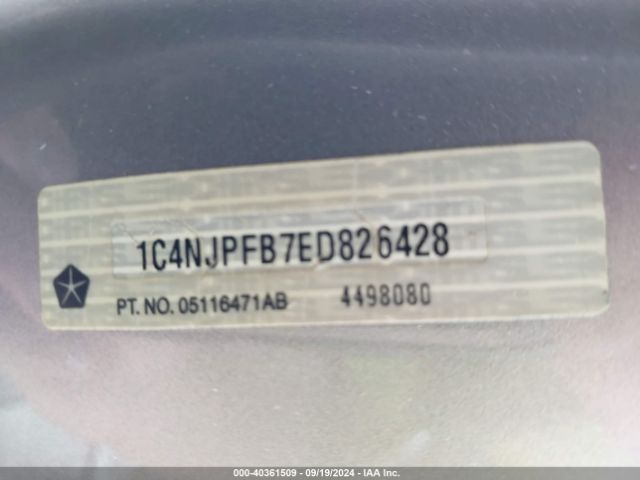 1C4NJPFB7ED826428 Jeep Patriot Latitude