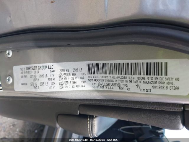 1C4PJLDS6FW580398 Jeep Cherokee Limited