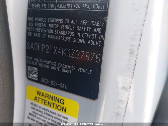 2019 JAGUAR E-PACE SADFP2FX4K1Z37876 Photo 8