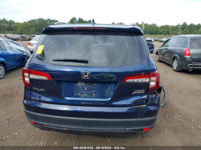 5FNYF6H3XNB040033 Honda Pilot Awd Sport