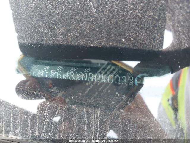 5FNYF6H3XNB040033 Honda Pilot Awd Sport