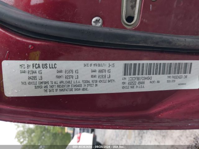 1C3CDFBB1FD344543 Dodge DART SXT