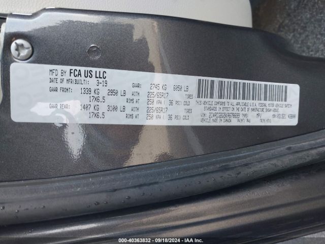 2C4RDGBG5KR678699 Dodge Grand Caravan Se
