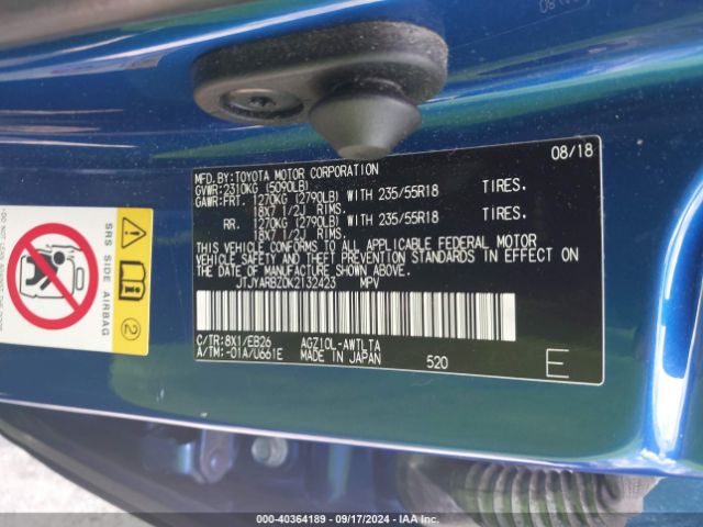 JTJYARBZ0K2132423 Lexus Nx 300 F Sport